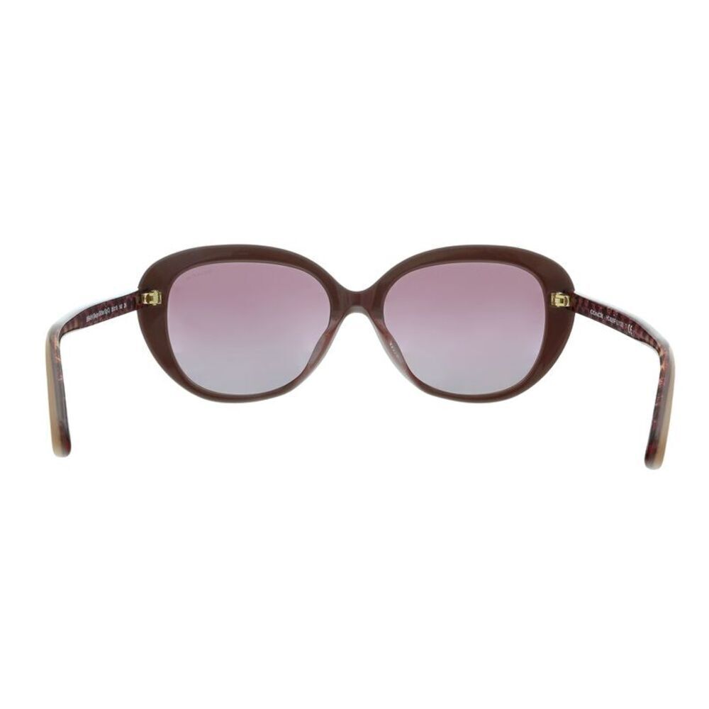 Coach 0HC8289F 55948H Beige Round Sunglasses - Picture 4 of 5